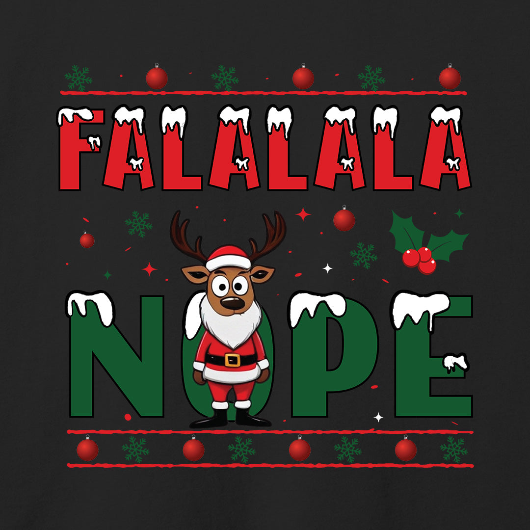 FALALALA NOPE T-Shirt-T-Shirt-Asphalt-S-