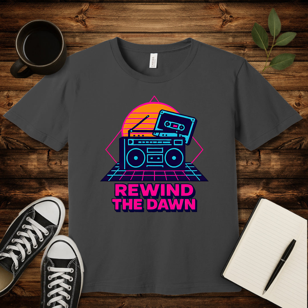 Rewind the Dawn T-Shirt-T-Shirt-Asphalt-S-wearable sarcasm by Savage Tee Society