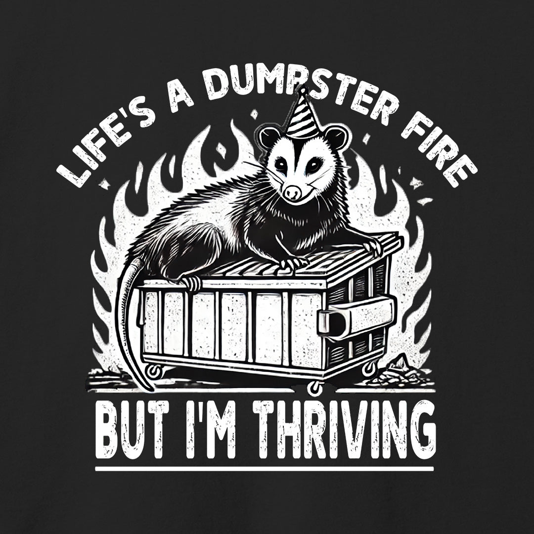 Life’s a Dumpster Fire T-Shirt-T-Shirt-Asphalt-S-