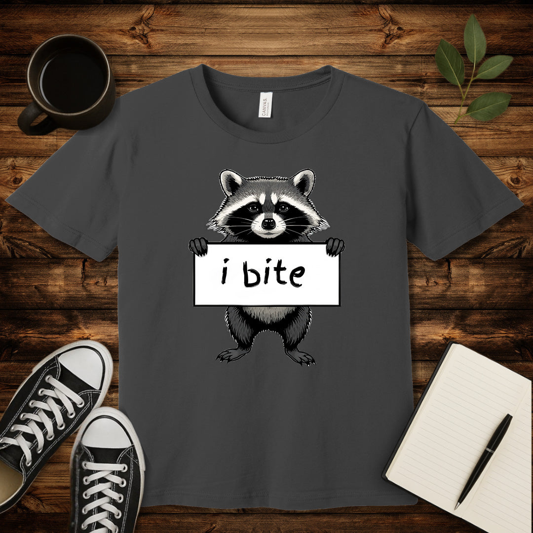 I Bite T-Shirt-T-Shirt-Asphalt-S-wearable sarcasm by Savage Tee Society