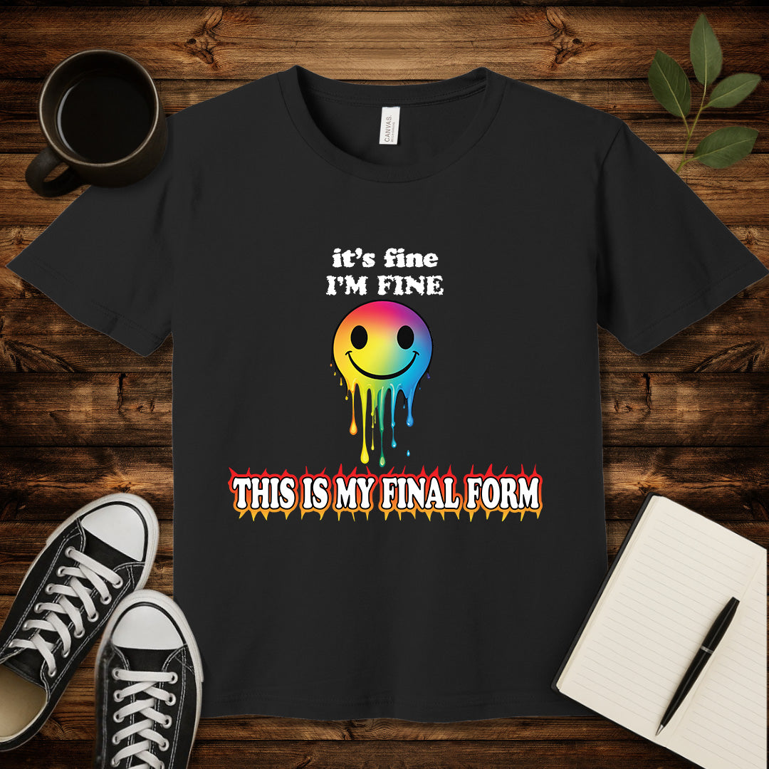 Final Form T-Shirt-T-Shirt-Black-S-wearable sarcasm by Savage Tee Society