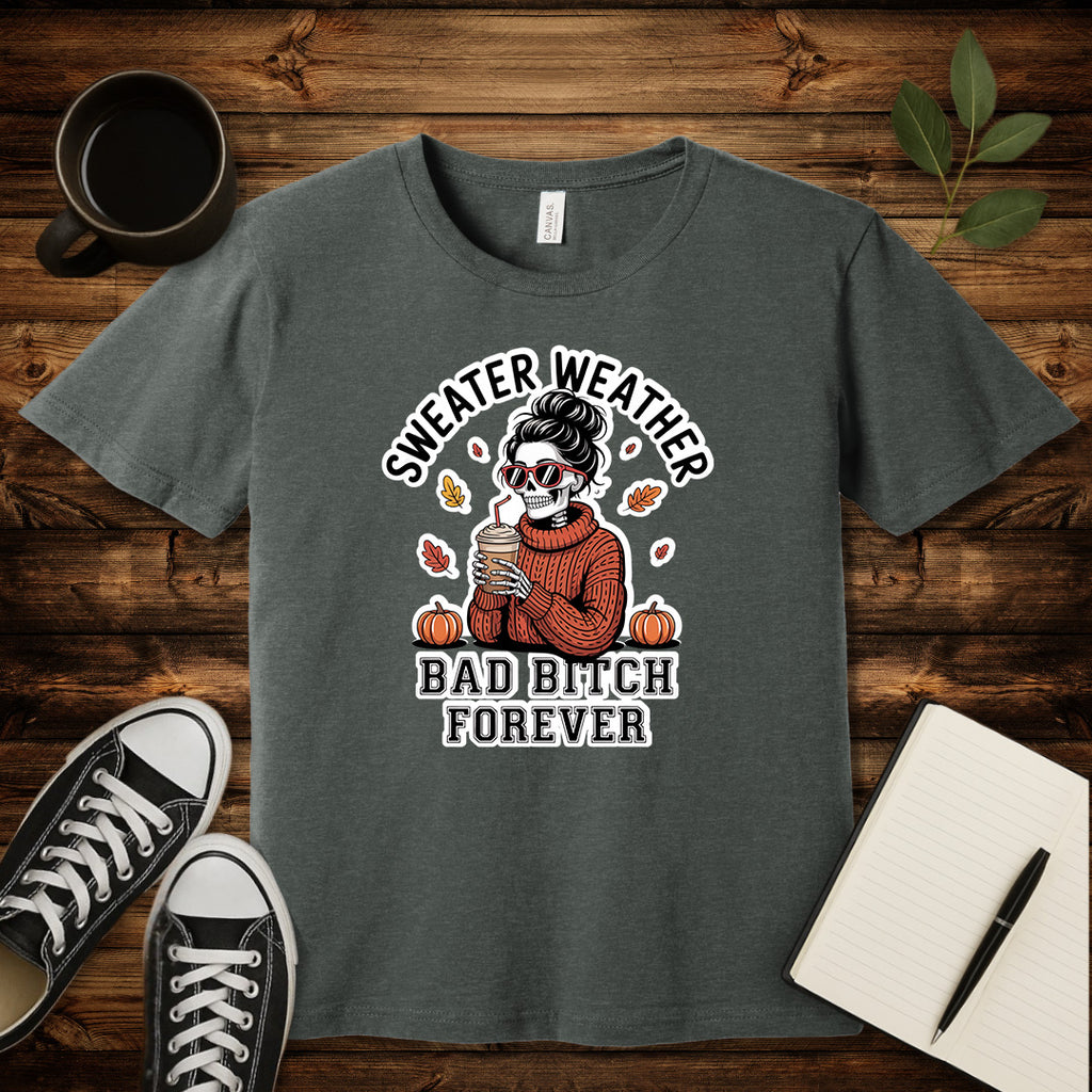 Sweater Weather T-Shirt-T-Shirt-Autumn-S-wearable sarcasm by Savage Tee Society
