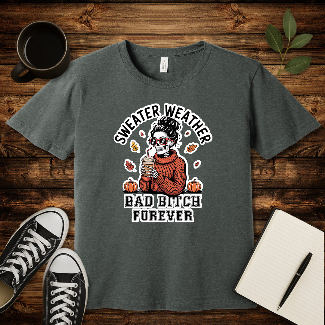 Sweater Weather T-Shirt-T-Shirt-Autumn-S-wearable sarcasm by Savage Tee Society
