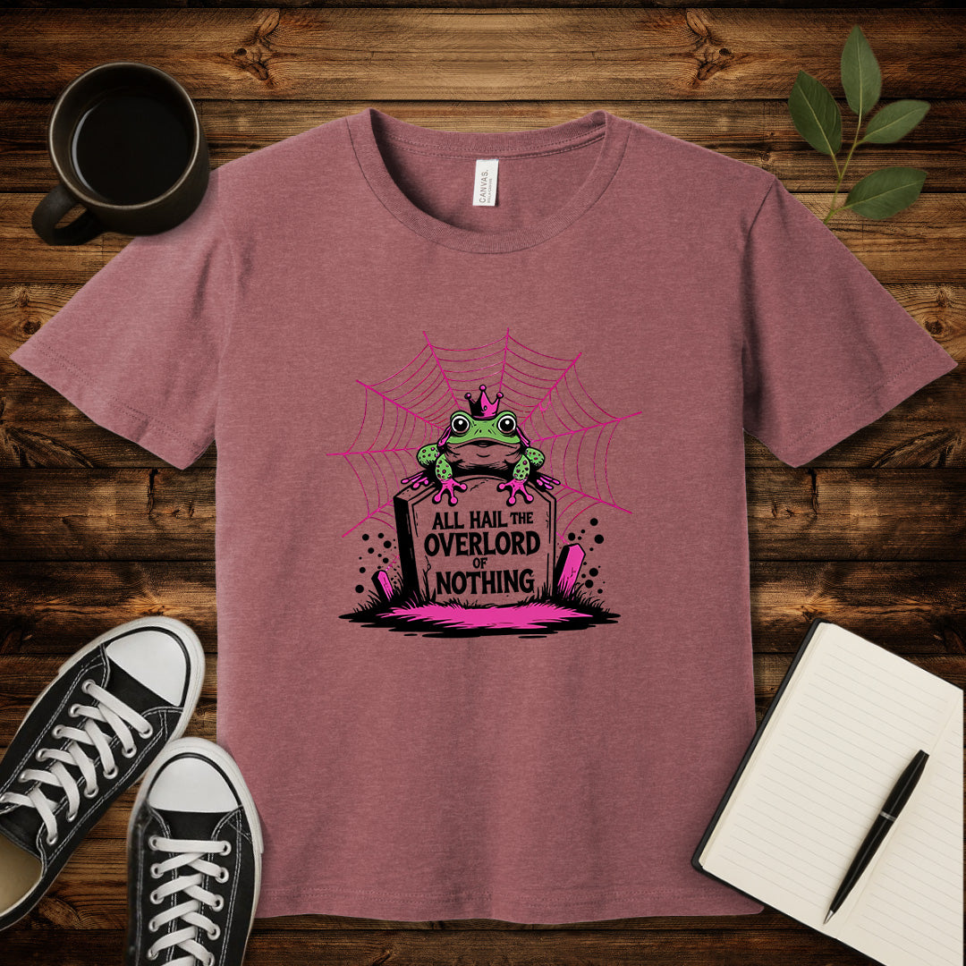 All Hail The Overlord of Nothing T-Shirt-T-Shirt-Heather Mauve-S-wearable sarcasm by Savage Tee Society