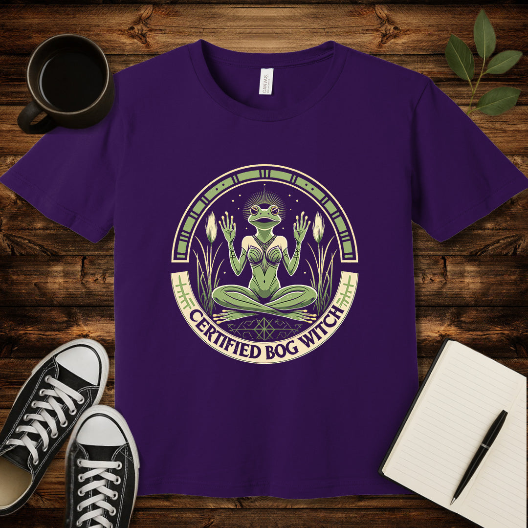 Certified Bog Witch T-Shirt-T-Shirt-Team Purple-S-wearable sarcasm by Savage Tee Society