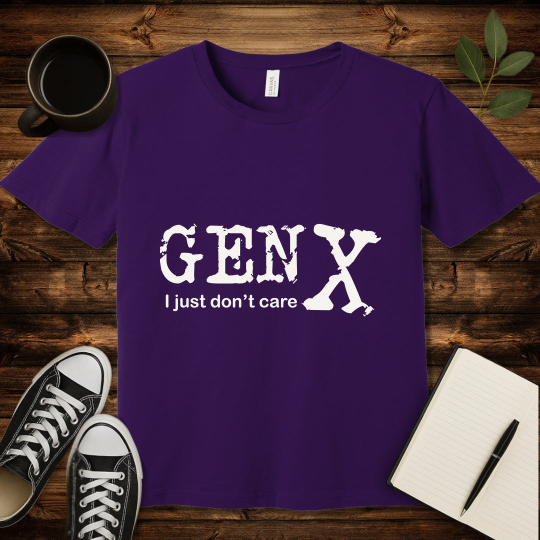 Gen X Don't Care T-Shirt-T-Shirt-Army-S-wearable sarcasm by Savage Tee Society