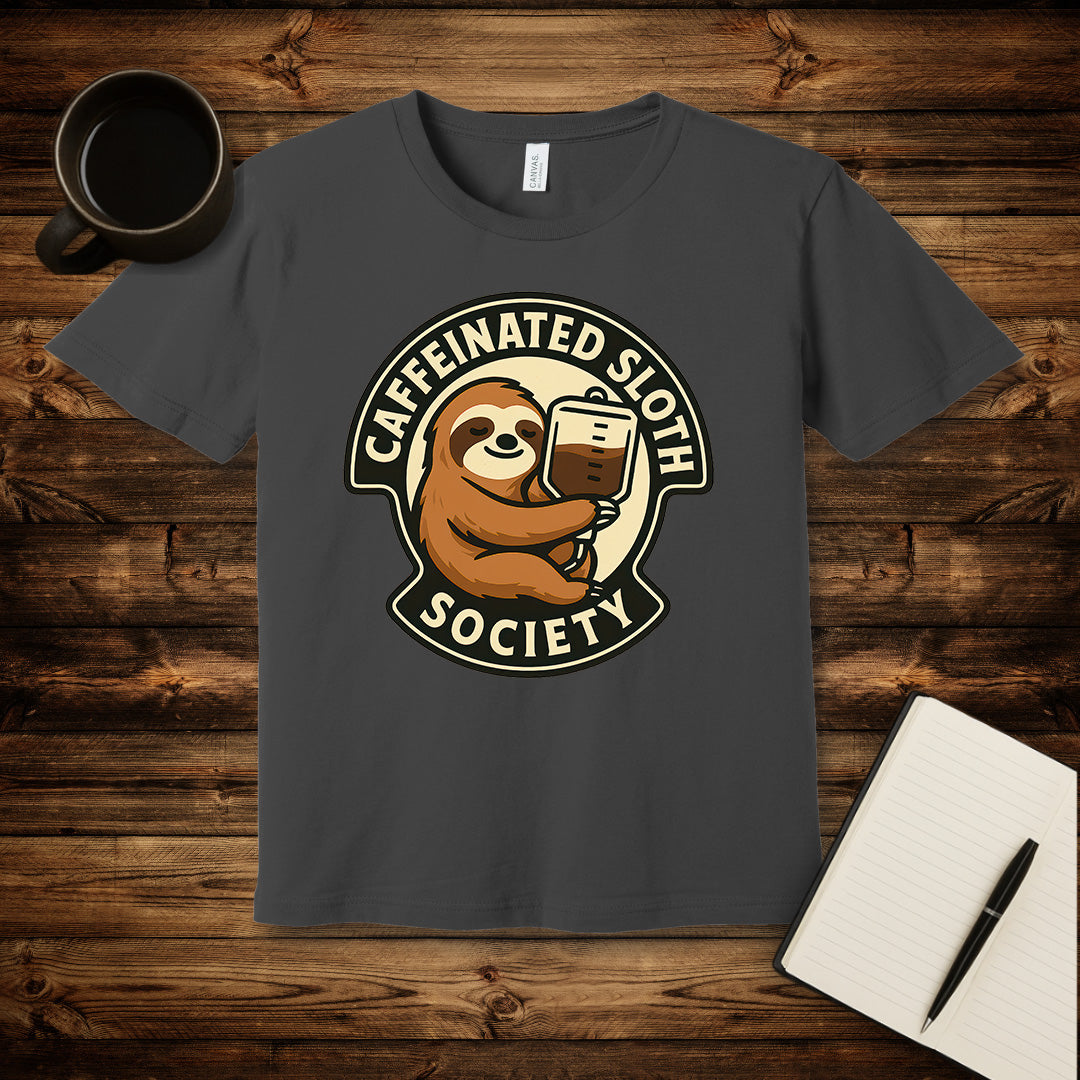 Caffeinated Sloth Society T-Shirt