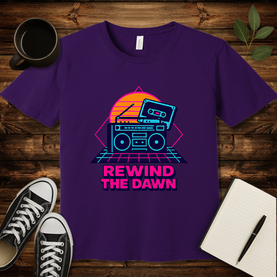 Rewind the Dawn T-Shirt-T-Shirt-Team Purple-S-wearable sarcasm by Savage Tee Society