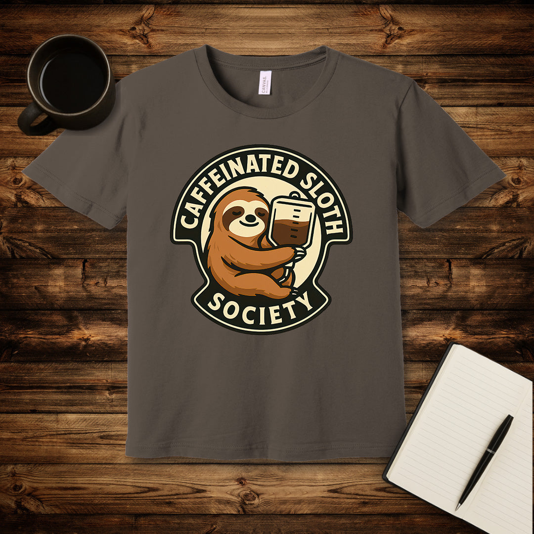 Caffeinated Sloth Society T-Shirt
