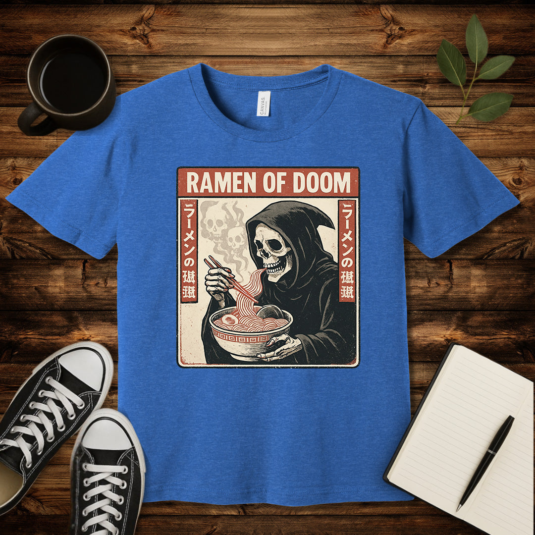 Ramen of Doom T-Shirt-T-Shirt-Heather True Royal-S-wearable sarcasm by Savage Tee Society