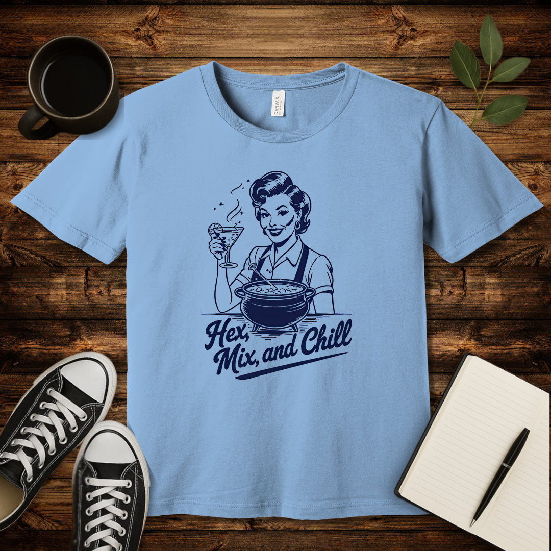 Hex Mix and Chill T-Shirt-T-Shirt-Baby Blue-S-wearable sarcasm by Savage Tee Society