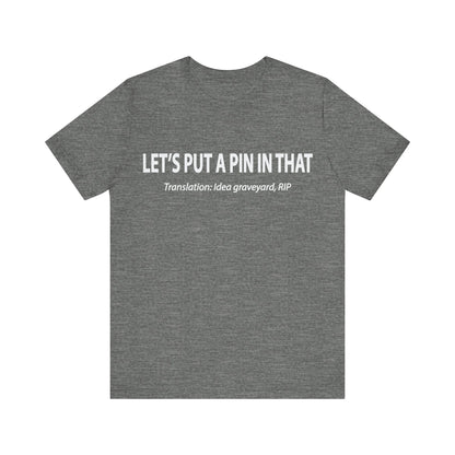 Corporate Translation: Let's Put a Pin in That Tee