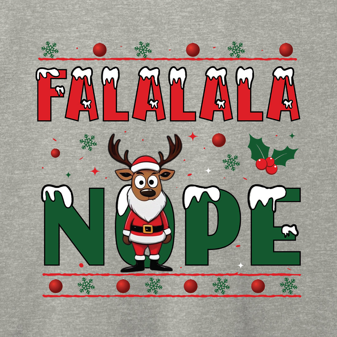 FALALALA NOPE T-Shirt-T-Shirt-Asphalt-S-