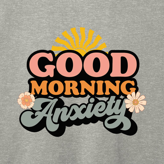 Good Morning Anxiety T-Shirt-T-Shirt-Asphalt-S-