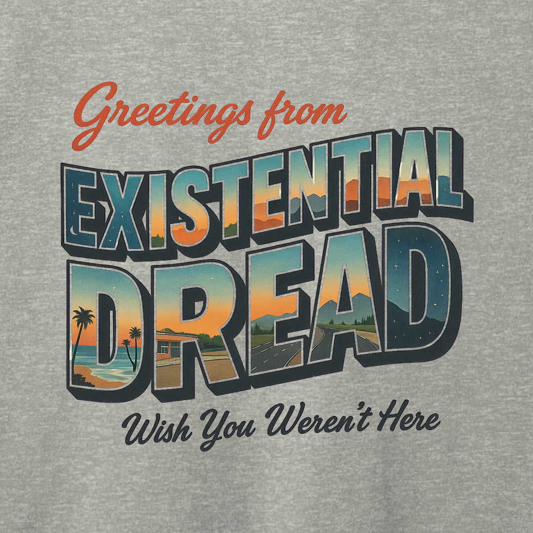 Greetings From Existential Dread T-Shirt-T-Shirt-Soft Cream-S-