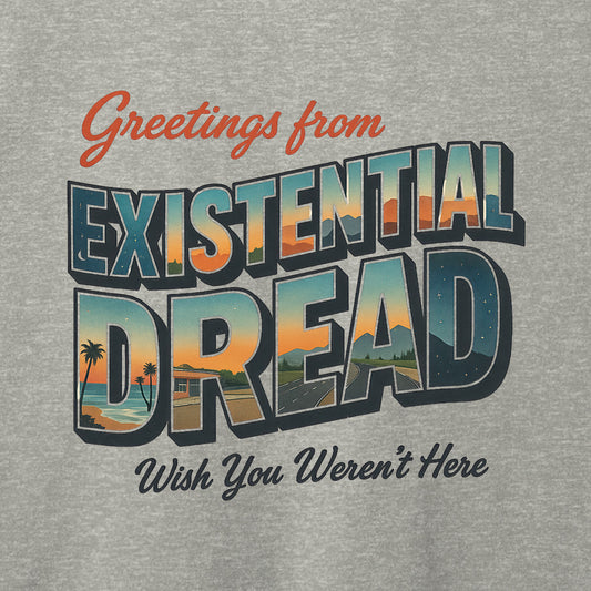 Greetings From Existential Dread T-Shirt-T-Shirt-Soft Cream-S-
