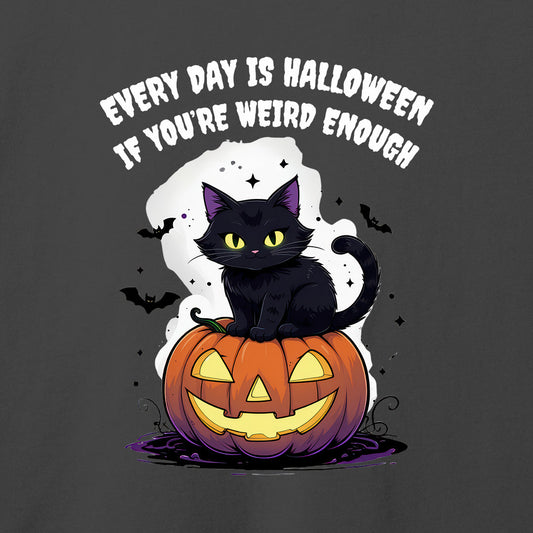 Weird Every Day Halloween T-Shirt-T-Shirt-Asphalt-S-