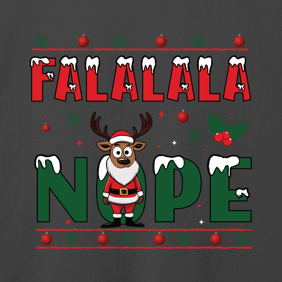 FALALALA NOPE T-Shirt-T-Shirt-Asphalt-S-