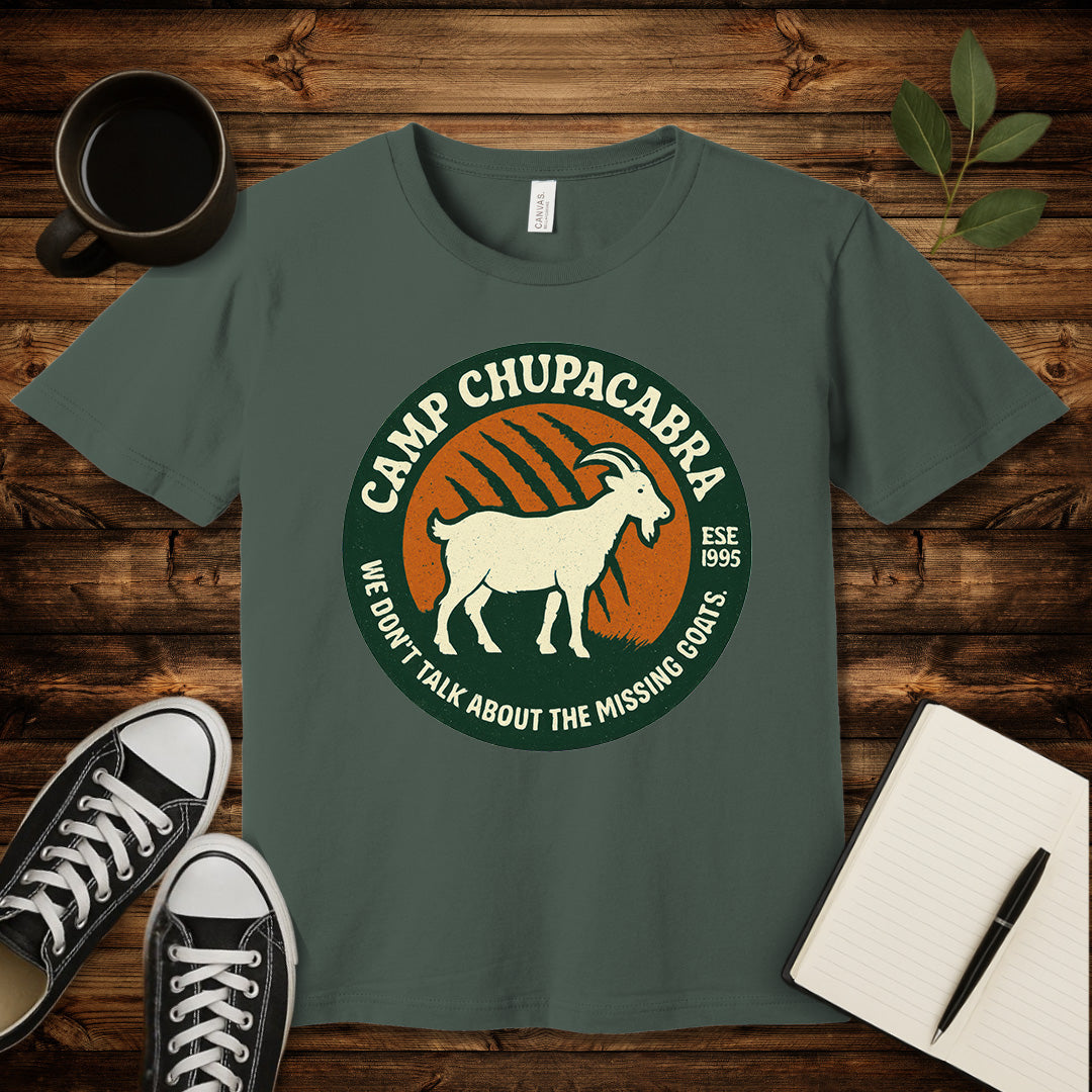 Camp Chupacabra T-Shirt-T-Shirt-Military Green-S-wearable sarcasm by Savage Tee Society
