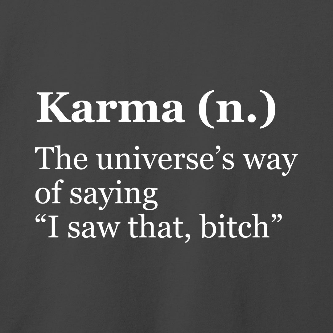 Karma Definition T-Shirt-T-Shirt-Asphalt-S-