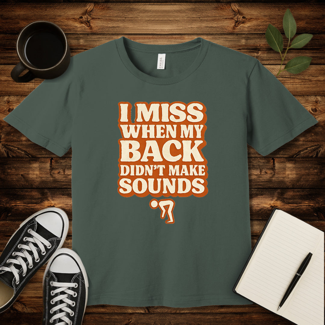 Back Noise Nostalgia T-Shirt-T-Shirt-Military Green-S-wearable sarcasm by Savage Tee Society