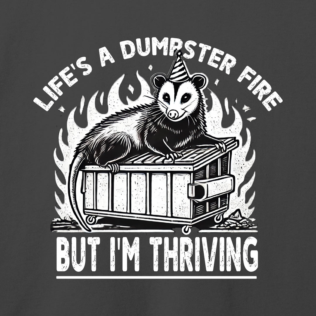 Life’s a Dumpster Fire T-Shirt-T-Shirt-Asphalt-S-