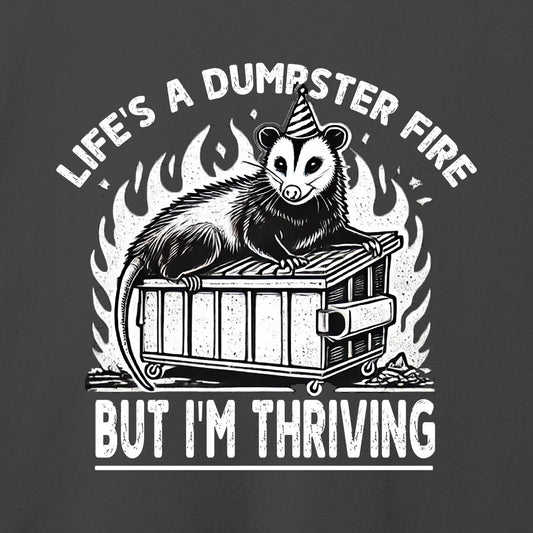 Life’s a Dumpster Fire T-Shirt-T-Shirt-Asphalt-S-