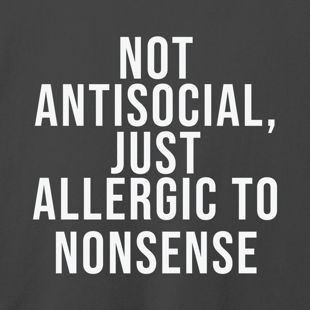 Not Antisocial T-Shirt-T-Shirt-Asphalt-S-