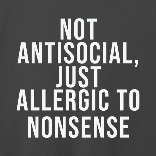 Not Antisocial T-Shirt-T-Shirt-Asphalt-S-