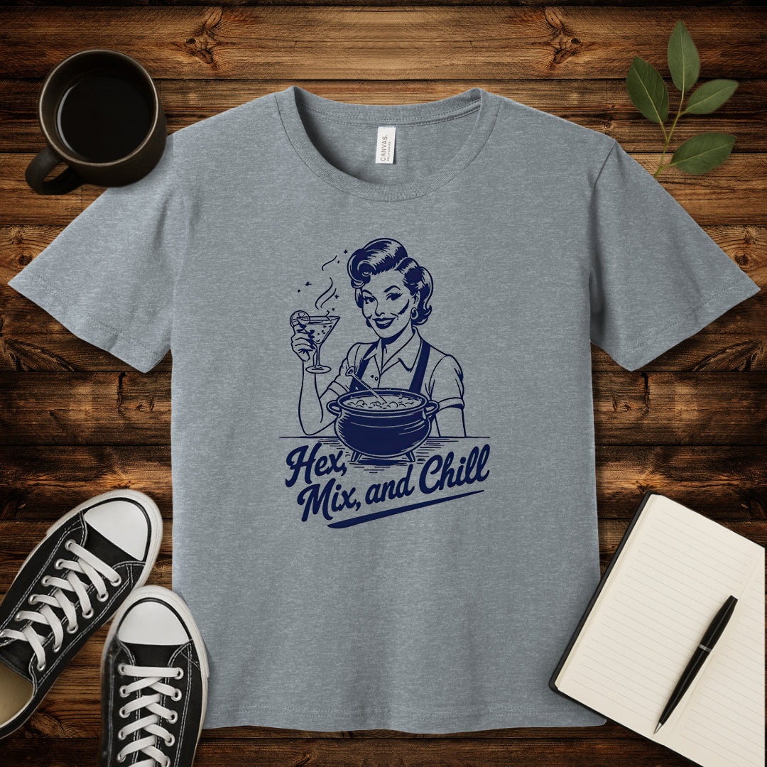 Hex Mix and Chill T-Shirt-T-Shirt-Athletic Heather-S-wearable sarcasm by Savage Tee Society