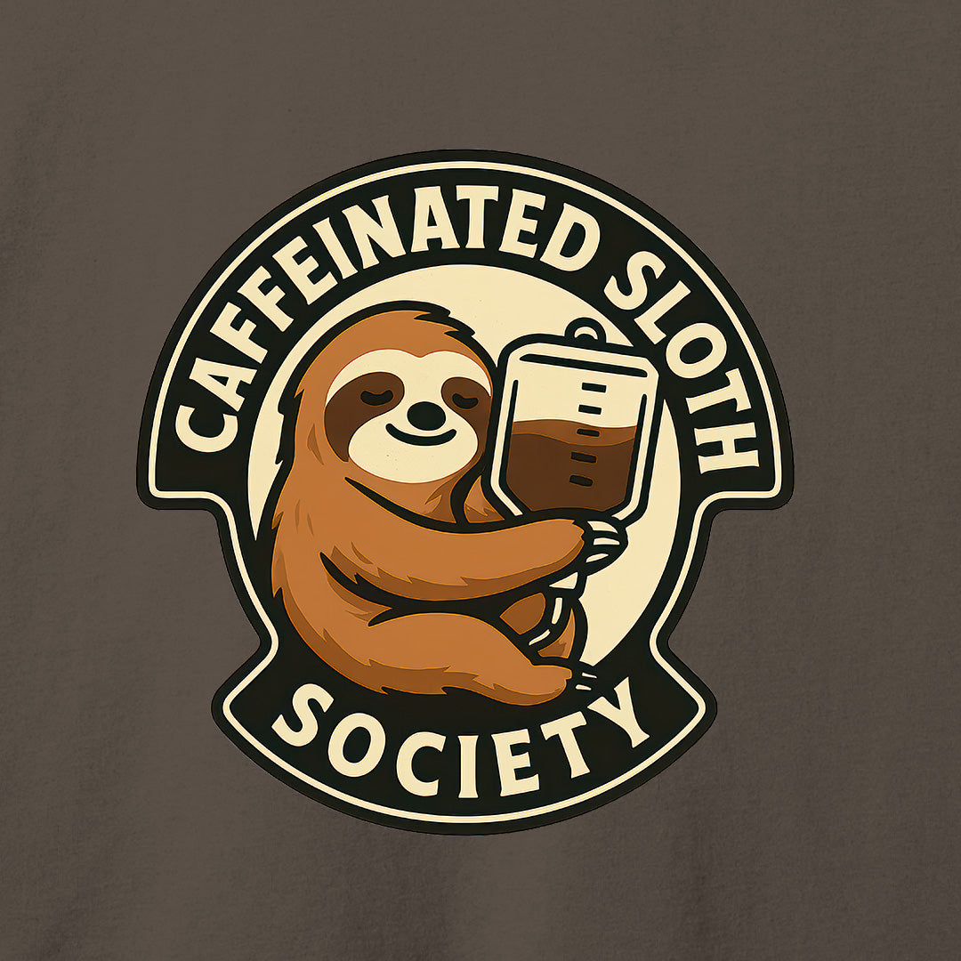 Caffeinated Sloth Society T-Shirt