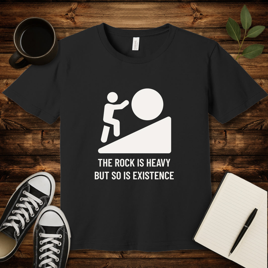 Heavy Existence T-Shirt-T-Shirt-Black-S-wearable sarcasm by Savage Tee Society