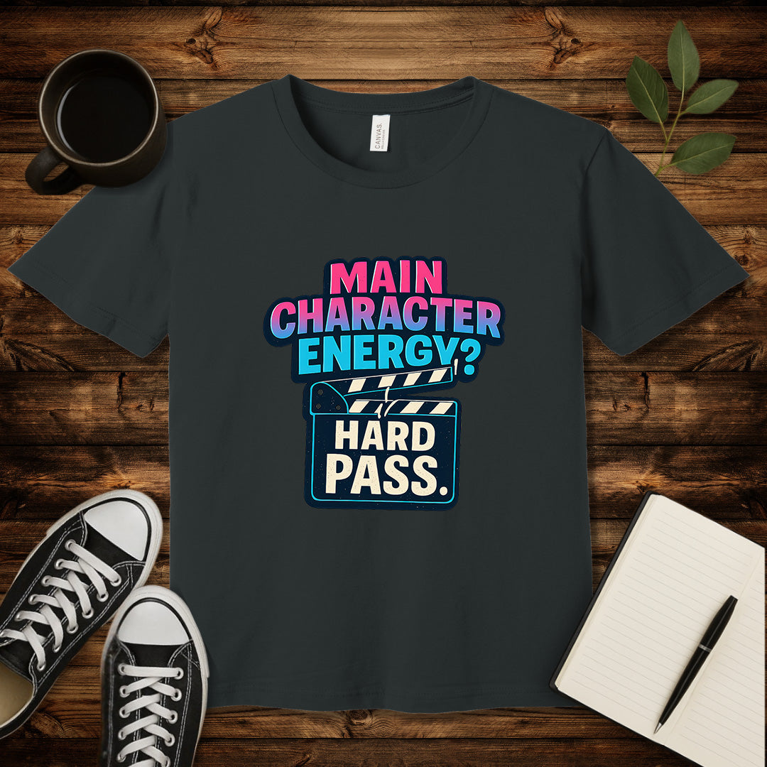 NPC Energy T-Shirt-T-Shirt-Dark Grey Heather-S-wearable sarcasm by Savage Tee Society