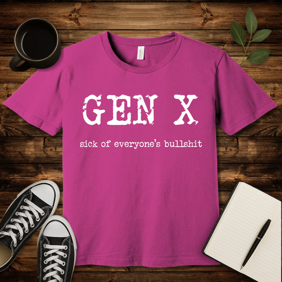 Gen X Rage T-Shirt-T-Shirt-Berry-S-wearable sarcasm by Savage Tee Society