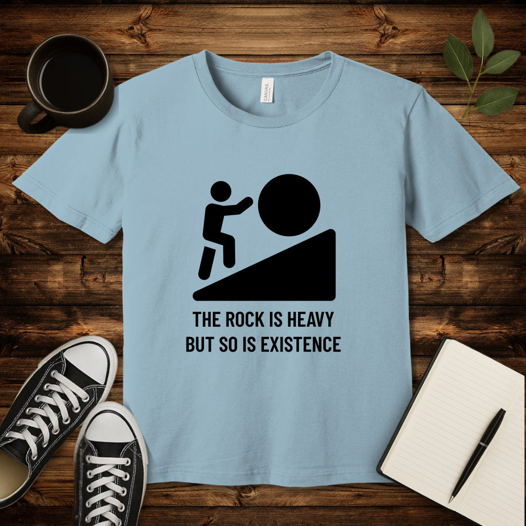Heavy Existence T-Shirt-T-Shirt-Light Blue-S-wearable sarcasm by Savage Tee Society