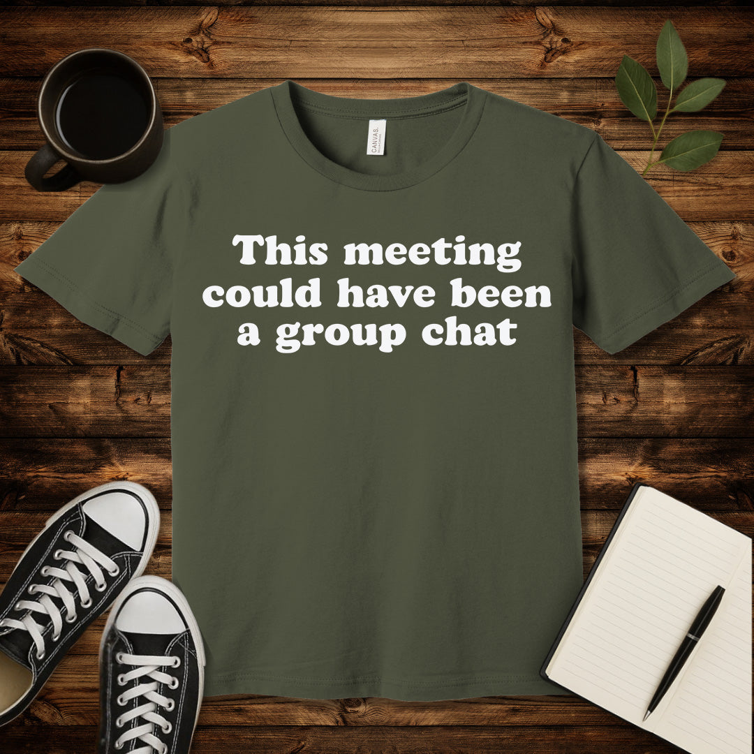 This Meeting Sucks T-Shirt-T-Shirt-Army-S-wearable sarcasm by Savage Tee Society