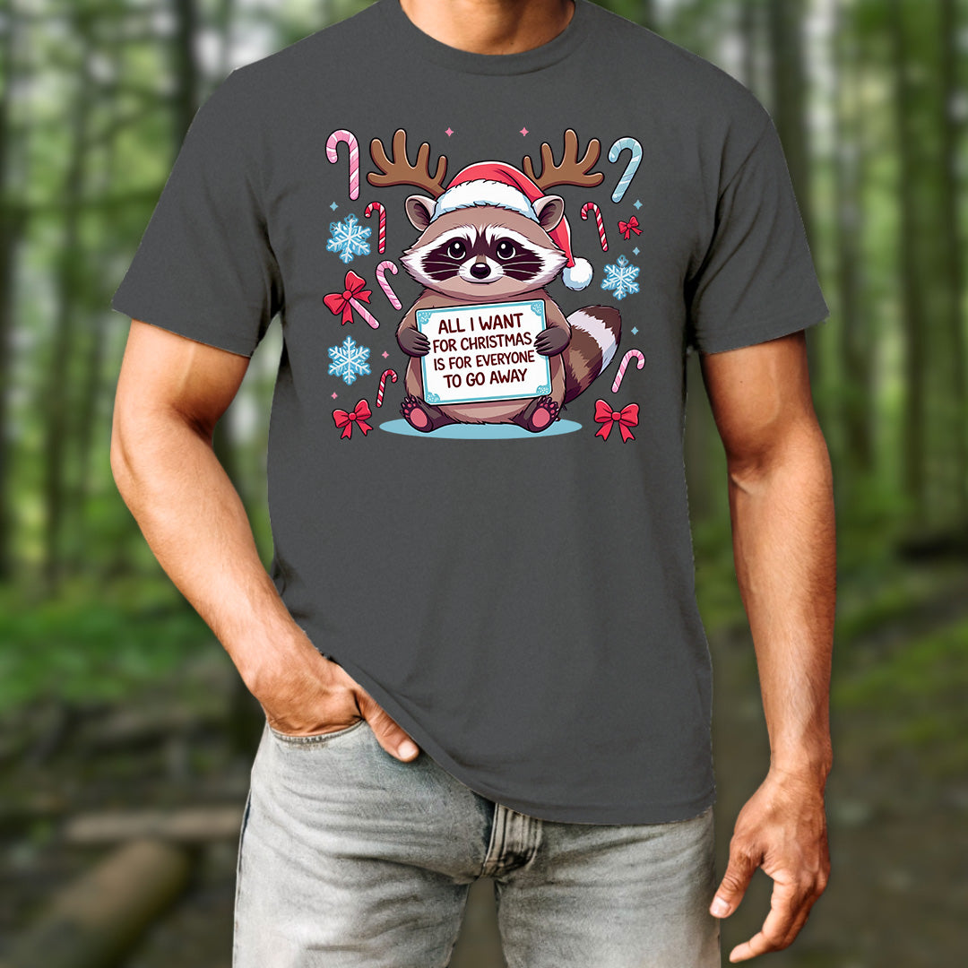 Go Away Anti-Social Christmas T-Shirt