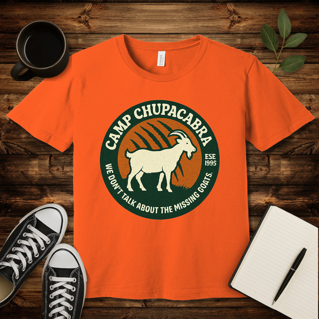 Camp Chupacabra T-Shirt-T-Shirt-Orange-S-wearable sarcasm by Savage Tee Society