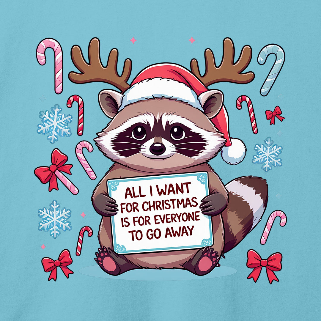 Go Away Anti-Social Christmas T-Shirt-T-Shirt-Asphalt-S-