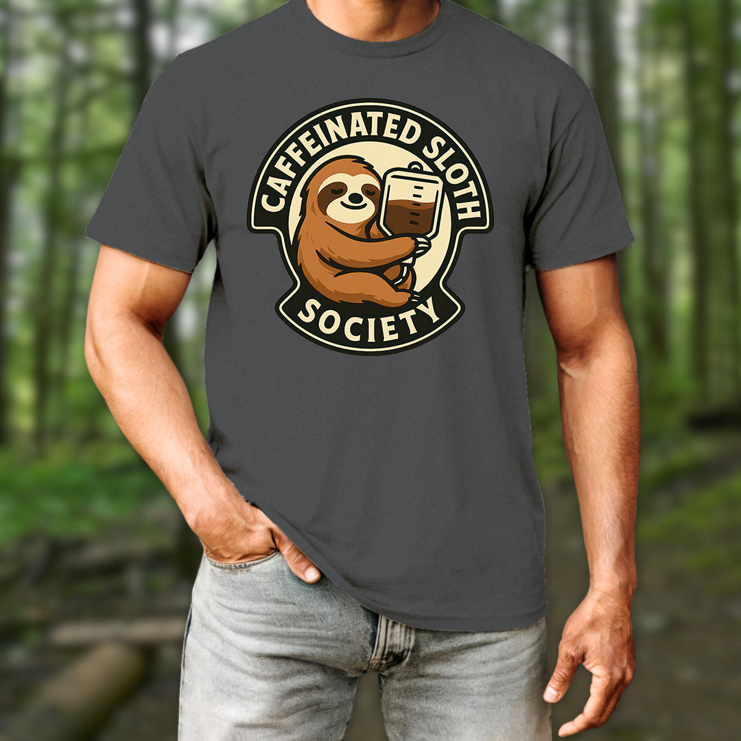 Caffeinated Sloth Society T-Shirt