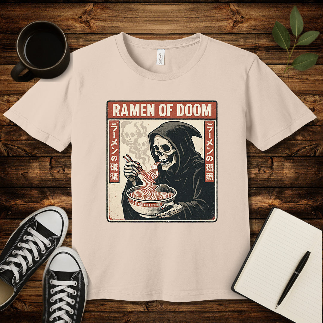 Ramen of Doom T-Shirt-T-Shirt-Soft Cream-S-wearable sarcasm by Savage Tee Society