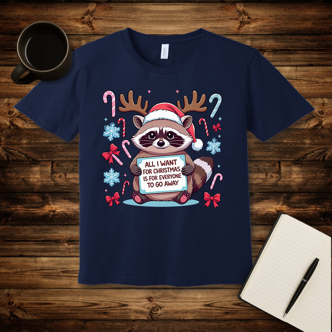 Go Away Anti-Social Christmas T-Shirt