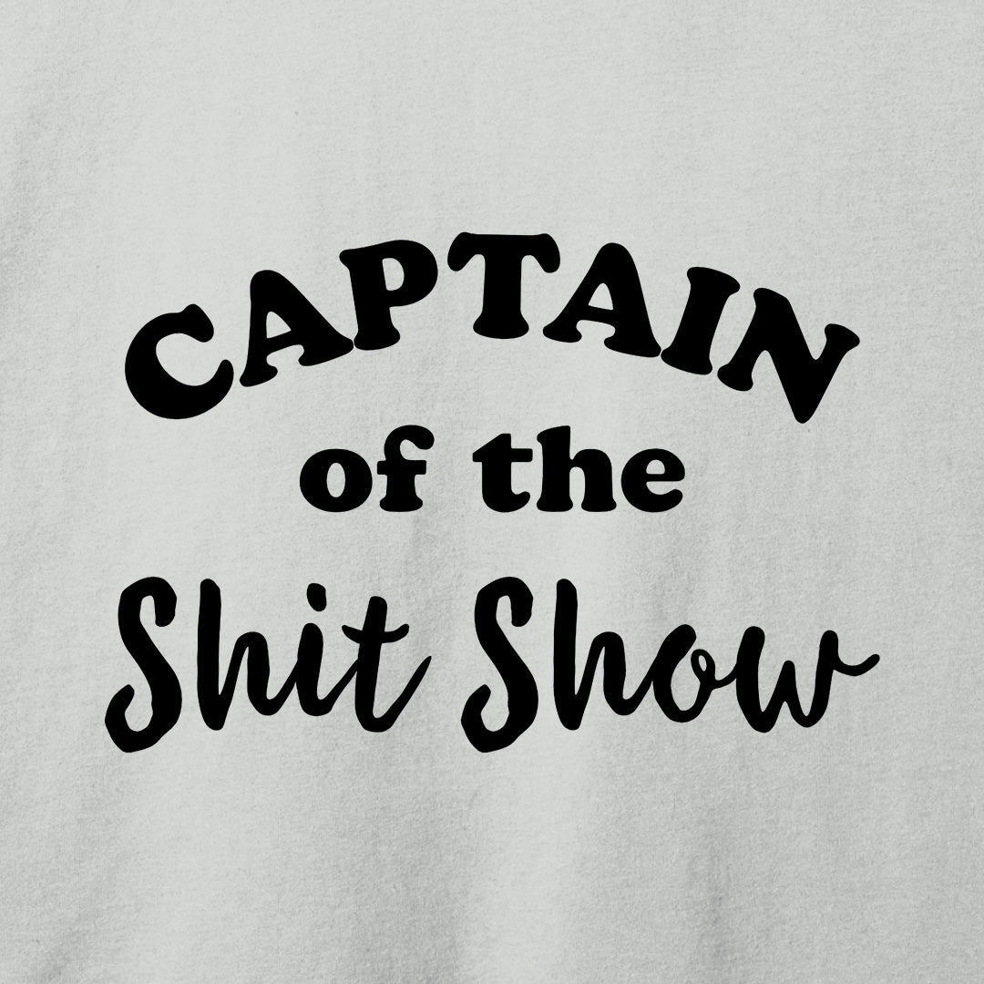 Captain of the Shit Show T-Shirt-T-Shirt-Athletic Heather-S-