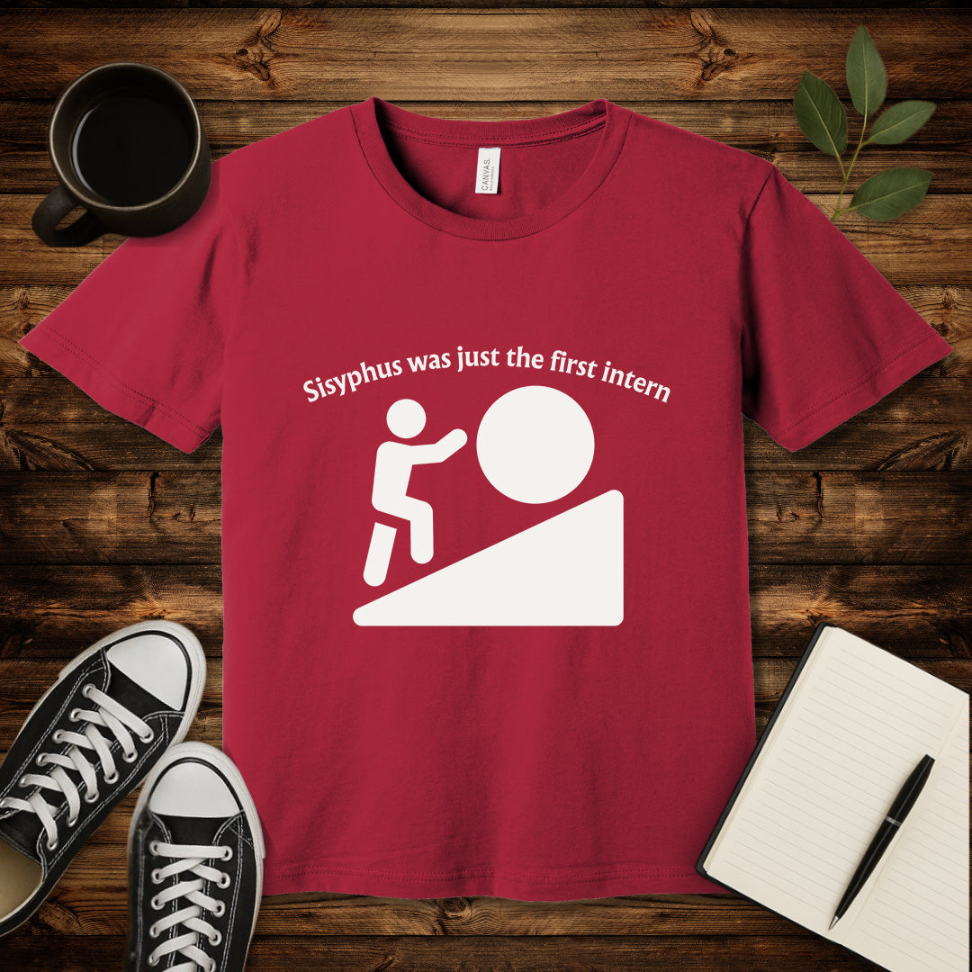 Sisyphus Intern T-Shirt-T-Shirt-Cardinal-S-wearable sarcasm by Savage Tee Society