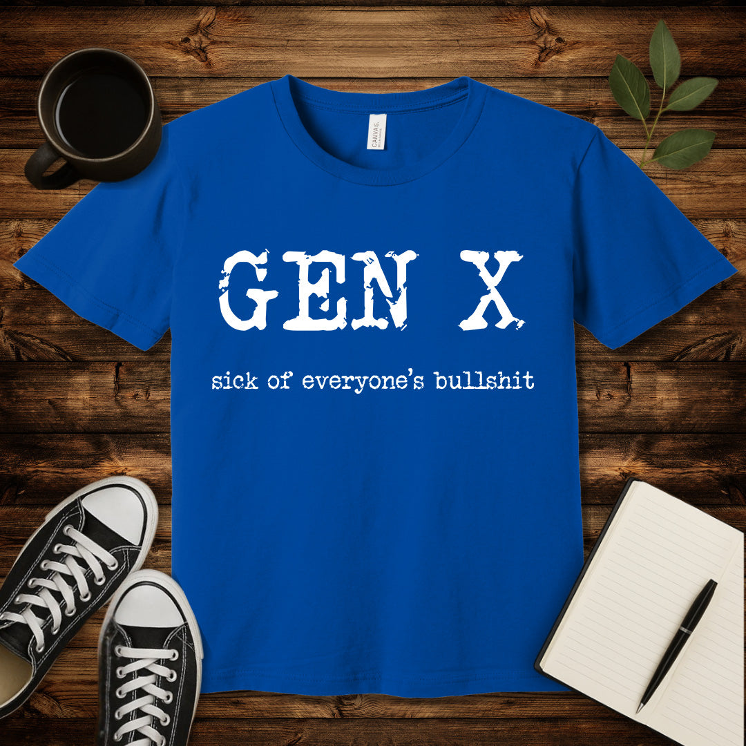 Gen X Rage T-Shirt-T-Shirt-True Royal-S-wearable sarcasm by Savage Tee Society