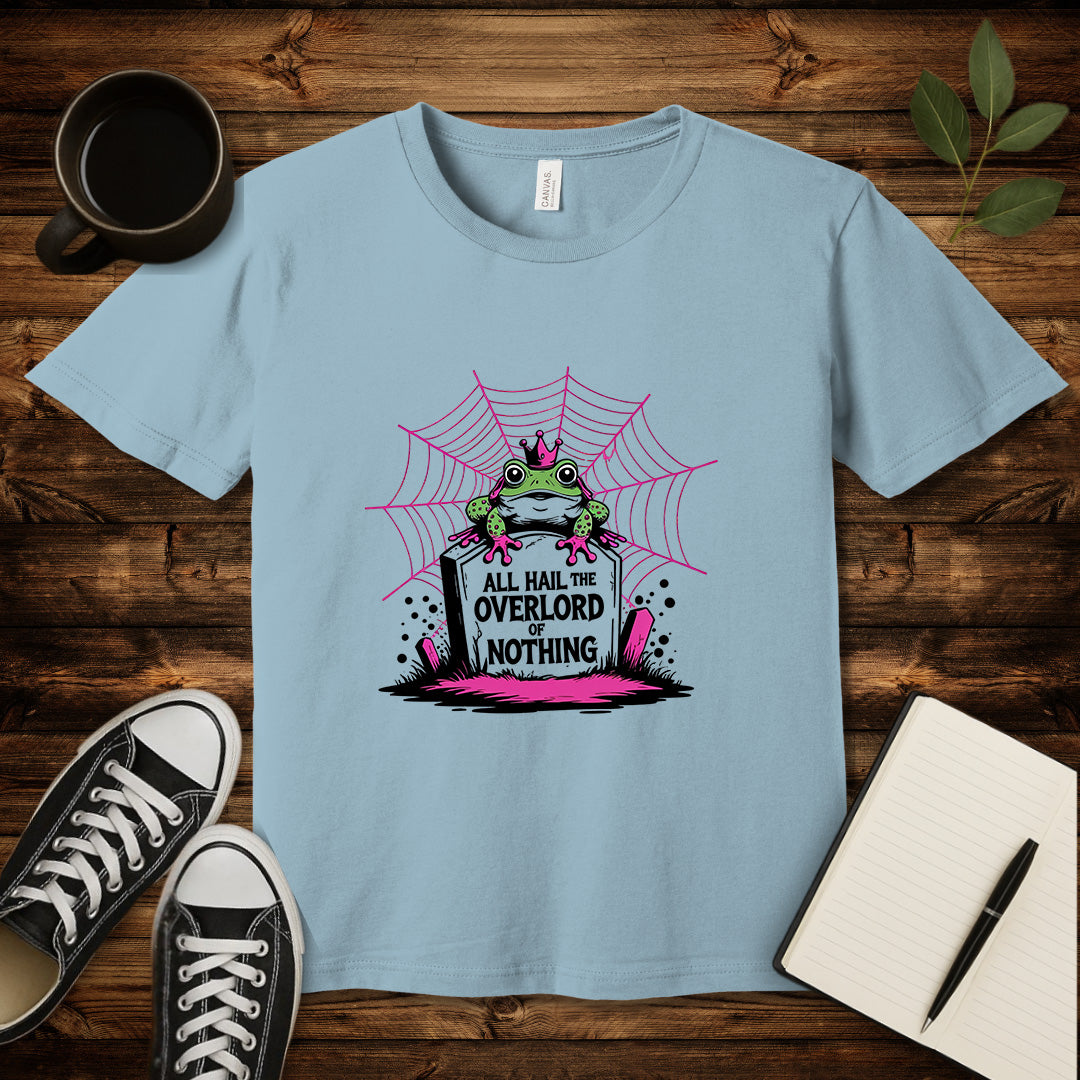 All Hail The Overlord of Nothing T-Shirt-T-Shirt-Light Blue-S-wearable sarcasm by Savage Tee Society