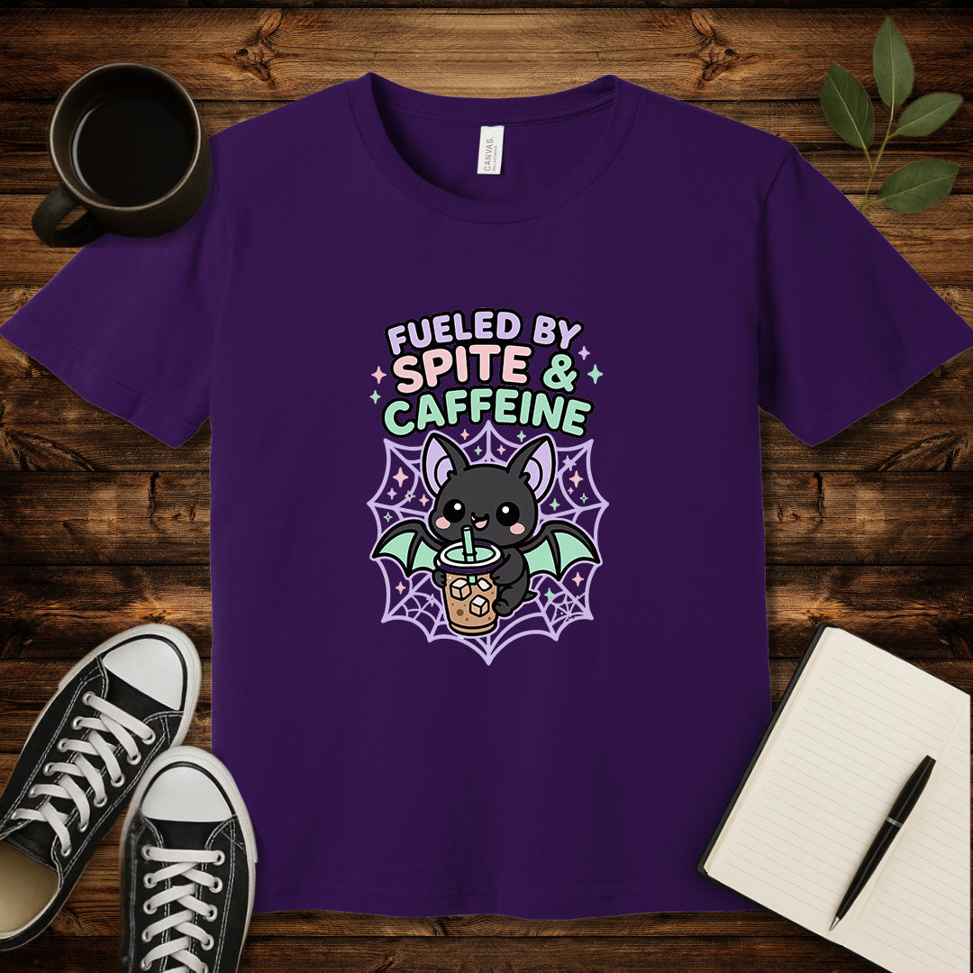 Fueled By Spite and Caffeine T-Shirt-T-Shirt-Team Purple-L-wearable sarcasm by Savage Tee Society