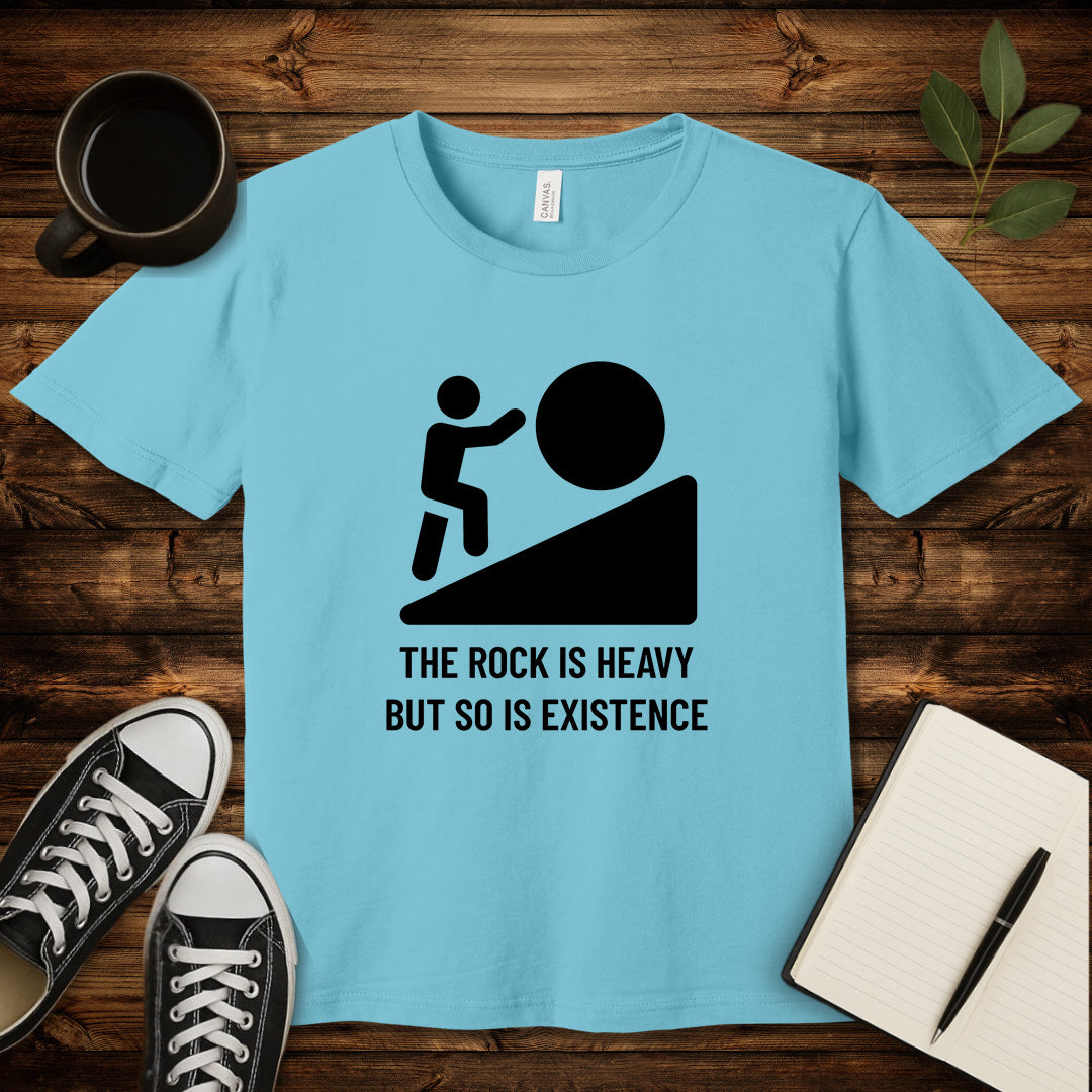 Heavy Existence T-Shirt-T-Shirt-Turquoise-S-wearable sarcasm by Savage Tee Society