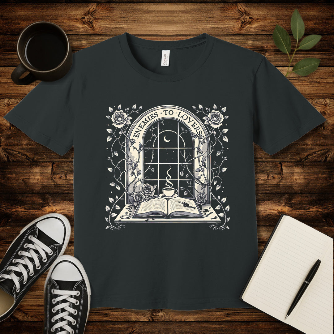 Enemies to Lovers T-Shirt-T-Shirt-Dark Grey-S-wearable sarcasm by Savage Tee Society