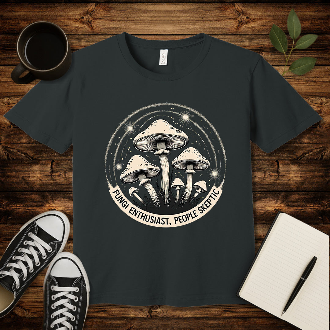 Fungi Enthusiast T-Shirt-T-Shirt-Dark Grey-S-wearable sarcasm by Savage Tee Society